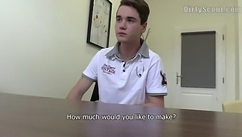 Straight Guy Gets A Hot Blowjob And Money Shot From A Dirty Milf