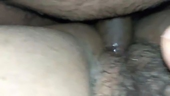 Intercourse With A Married Woman'S Open Legs And Unshaved Genitalia