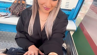 Public Oral And Anal With Stepbrother'S Friend On A Cable Car Ride