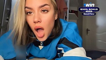 Verified Couple'S Blonde Girlfriend Gives A Mind-Blowing Blowjob