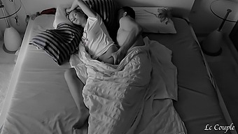 A Covert Camera Captures A Passionate Morning Romp Between An Inexperienced Couple In The Comfort Of Their Bedroom