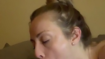 Blonde Bombshell Gets Deepthroated By A Big Cock